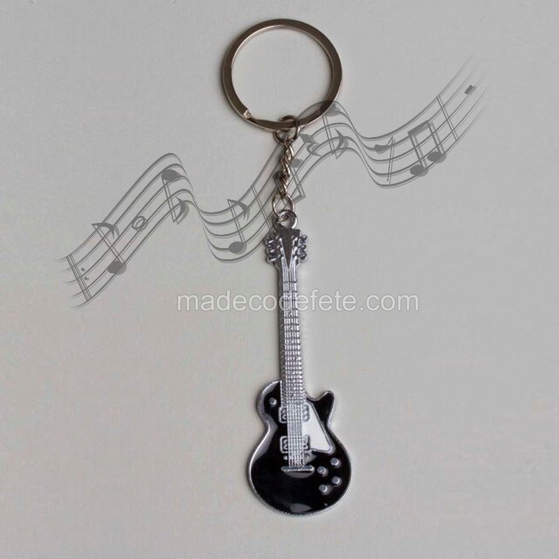 Porte-clés guitare | Porte-clés Instrument, Porte-clés Musique Acier  Inoxydable | guitare pendentif clé guitare pour les joueurs guitare cadeau  pour