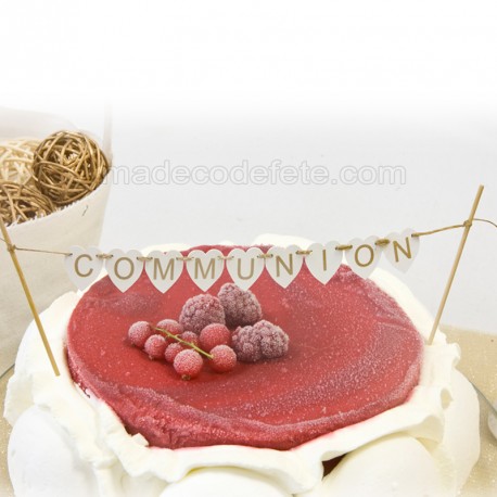 Banderole top cake communion