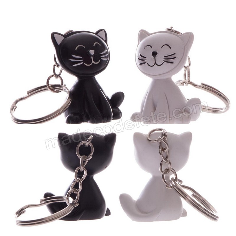 Chat Noir Porte Nom Ou Porte Cle