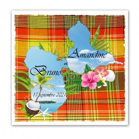 Nappe carte Guadeloupe