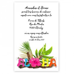 Invitation repas aloha