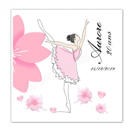 Faire Part Theme Danse Ballerine