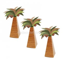 Boîte dragées forme palmier coco