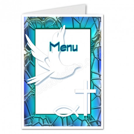 Menu communion bleu