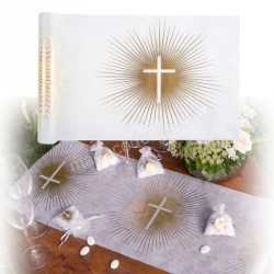 Chemin de table communion or