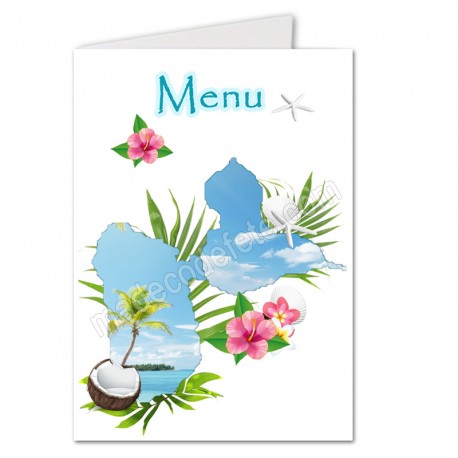 menu exotique carte Guadeloupe 