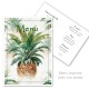 Menu ananas tropical personnalisé