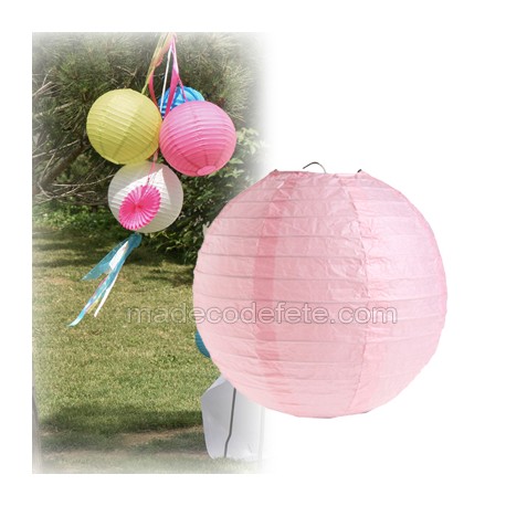 Boule japonaise rose pastel 20 cm