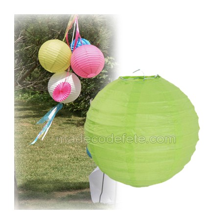 Boule japonaise vert anis 20 cm