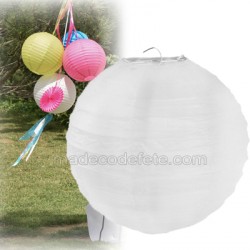 Boule japonaise blanche 30 cm