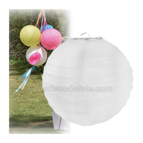 Boule japonaise blanche 30 cm