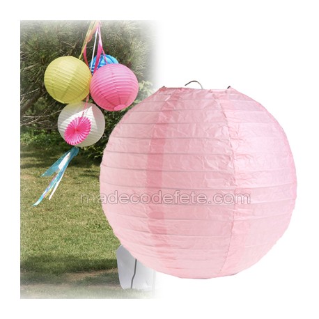 Boule japonaise rose 30 cm