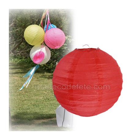 Boule japonaise rouge 20 cm