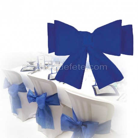 Noeuds de chaise bleu roi pas chers en intissé pour housse mariage