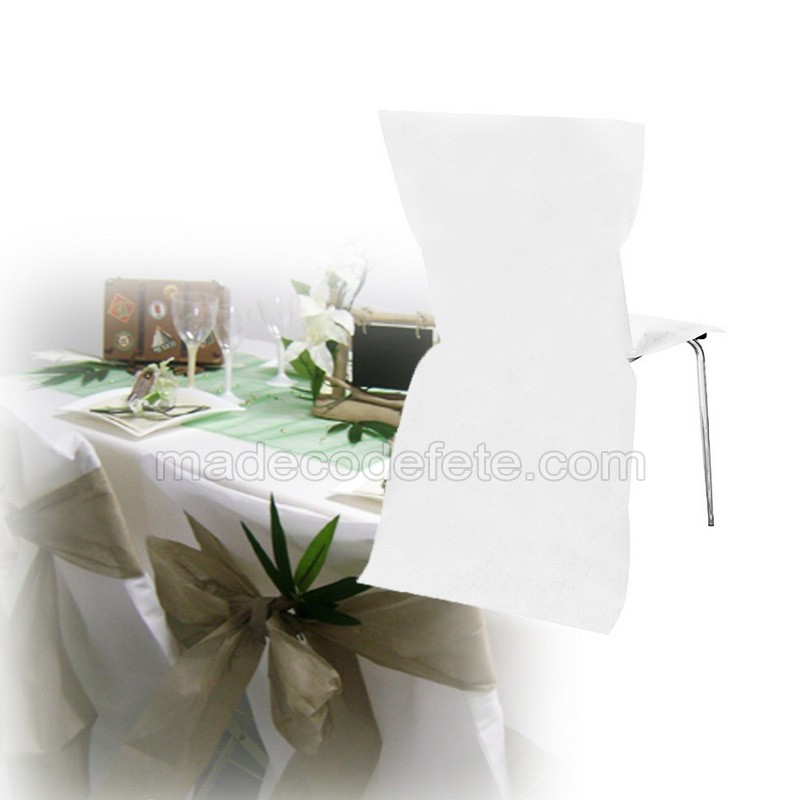 housse de chaise mariage blanche jetable pas chère housses jetables