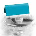 10 cartons porte-noms turquoise