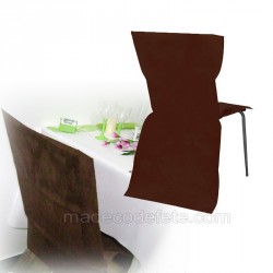 Housse de chaise jetable chocolat