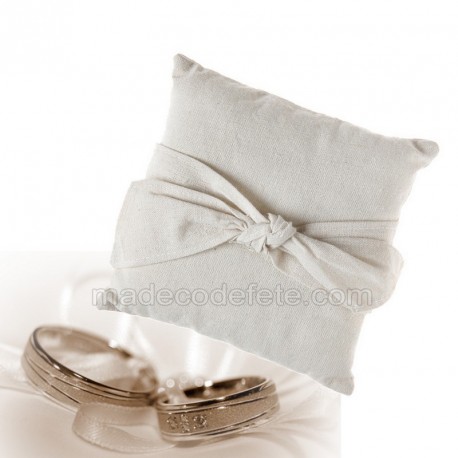 Coussin lin mariage pour alliances