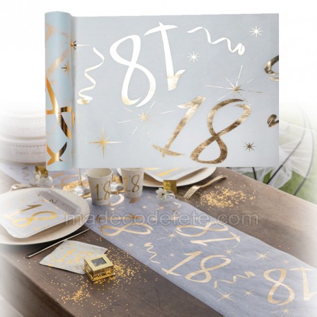 Chemin De Table Or Anniversaire 18 Ans Chemin De Table Or Anniversaire 18 Ans