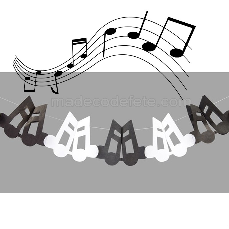 Guirlande Notes De Musique De 4 Metres