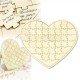 Livre d'or puzzle coeur en bois