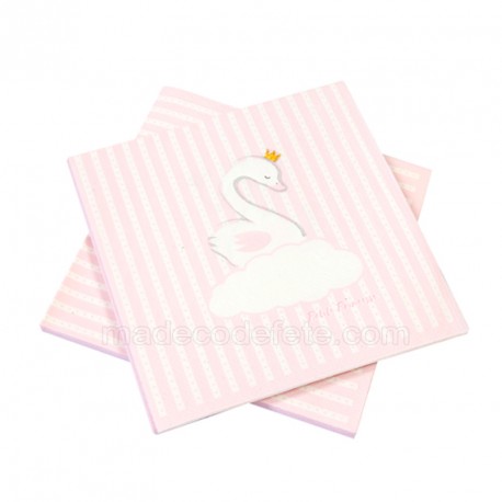 20 serviettes baby princesse
