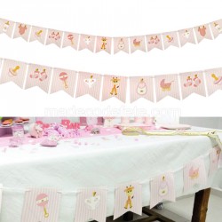 Guirlande baby shower fille