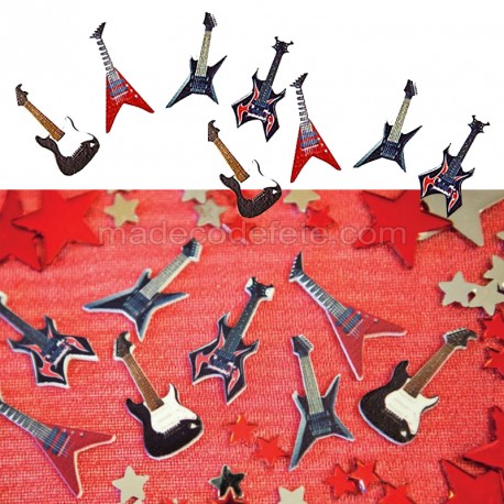 8 confettis guitare rock