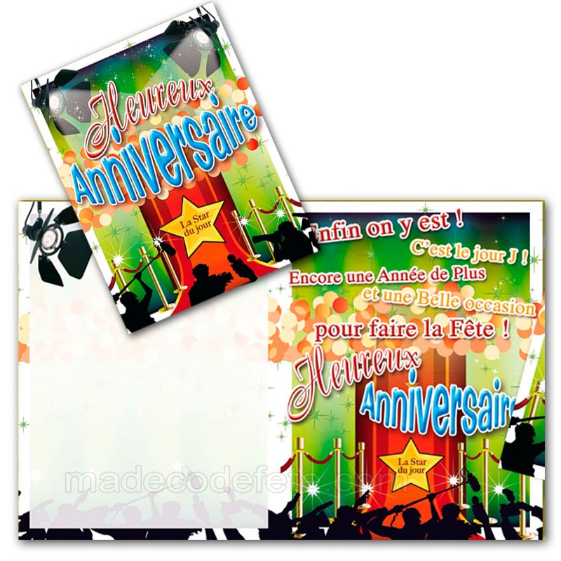 Livre D Or Original Avec Cette Carte Geante Anniversaire