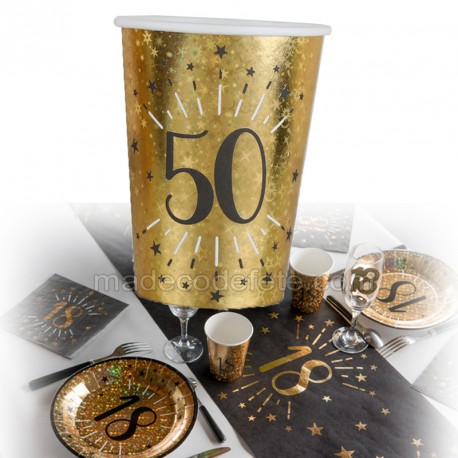 gobelets or 50 ans x10