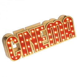 Décor cinéma lumineux