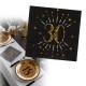 serviette anniversaire 30 ans x10