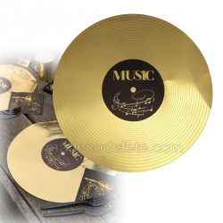 Set de table disque d'or x6