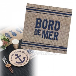 serviette jetable mer x20