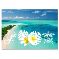 Set de table plage Polynésie