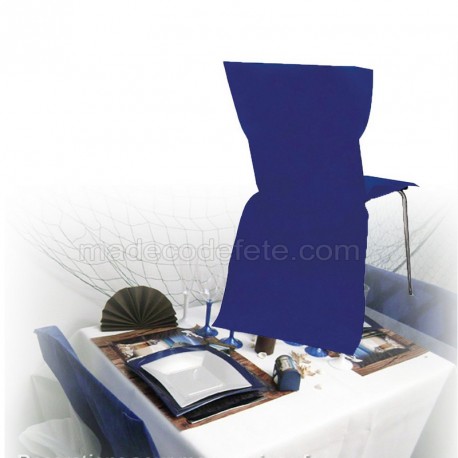 housse de chaise mariage bleu roi jetable pas chère housses jetables