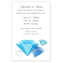 Invitation repas diamants