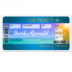 Faire Part Mariage Voyage Billet Avion Billet Embarquement Bateau Ma Deco De Fete