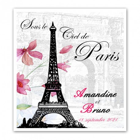 Faire-part Paris tour Eiffel