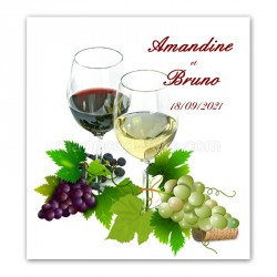 Faire-part theme vin