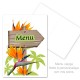 Menu fleurs strelitzia vierge