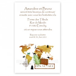 Invitation repas bon voyage