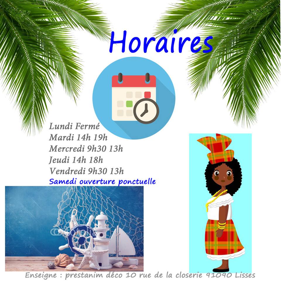 horaires magasin mariage lisses 91090