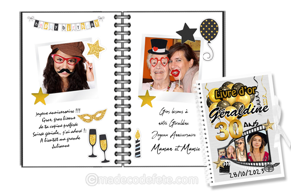 Livre d'or avec photobooth