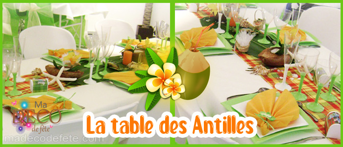 La table des Antilles