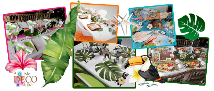 invitation anniversaire femme TROPICAL EXOTIQUE